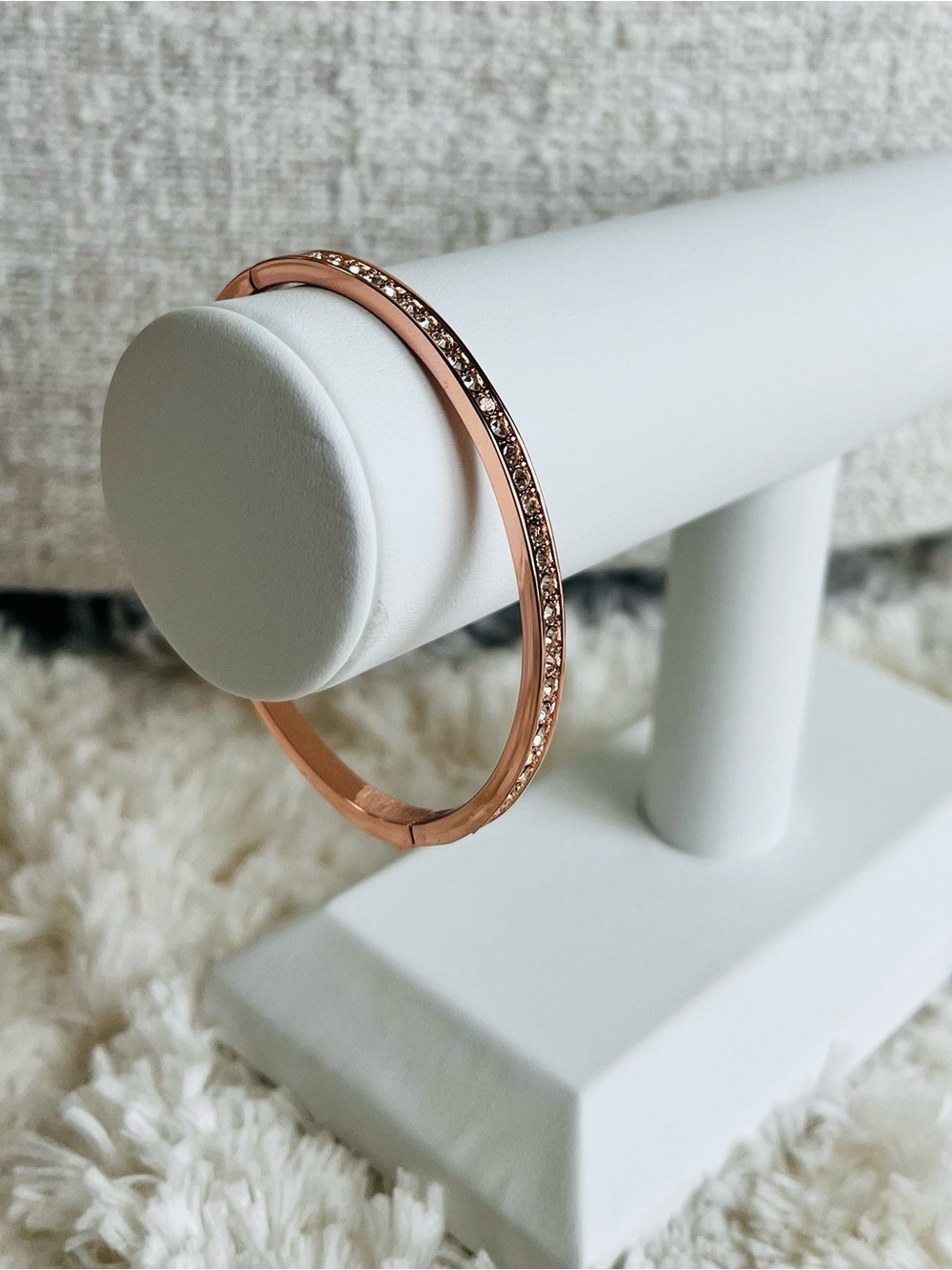 Givenchy Crystal Element Bangle Bracelet  Rose Gold